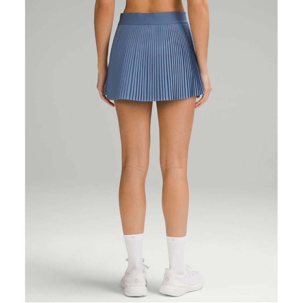 Lululemon Varsity HighRise Pleated Tennis Skirt Oasis Blue Sz 14 Pickleball Golf - Picture 2 of 13